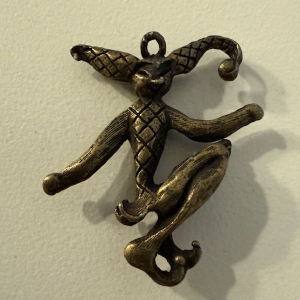 Vintage Jester Necklace Charm